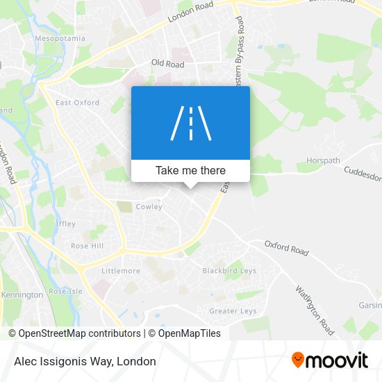 Alec Issigonis Way map