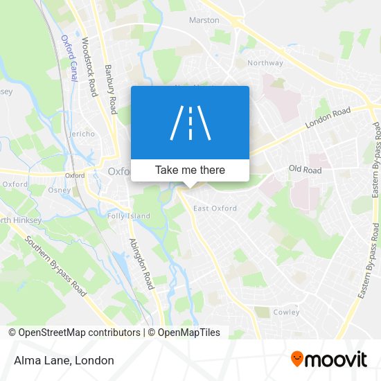 Alma Lane map