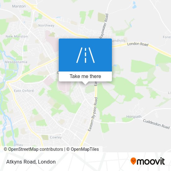 Atkyns Road map