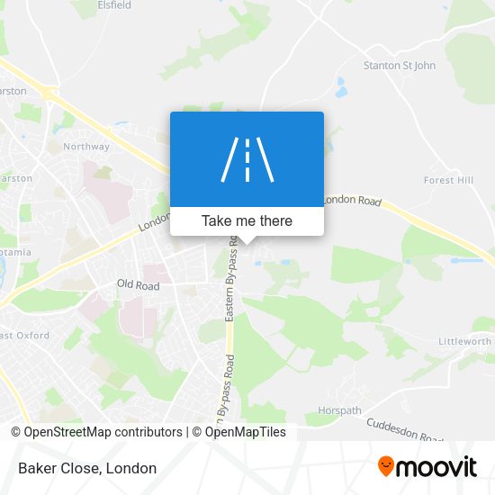 Baker Close map