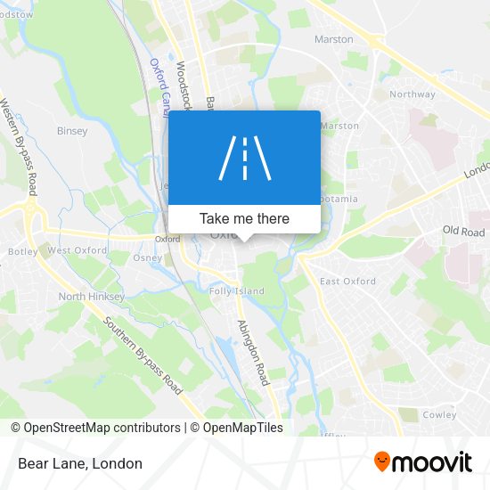 Bear Lane map