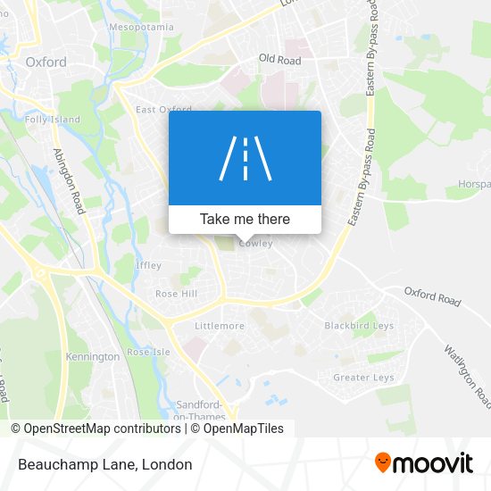 Beauchamp Lane map
