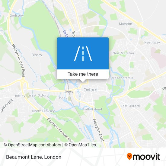 Beaumont Lane map
