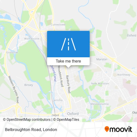 Belbroughton Road map