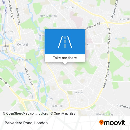 Belvedere Road map