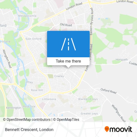 Bennett Crescent map