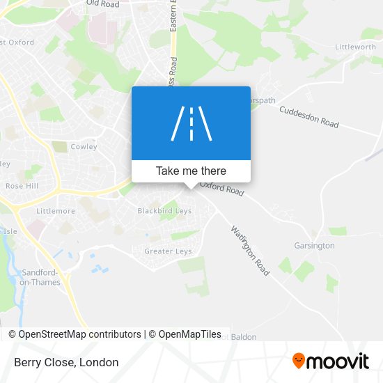 Berry Close map