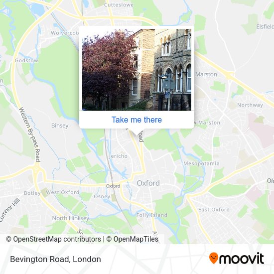 Bevington Road map