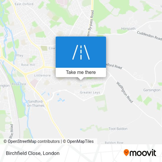 Birchfield Close map