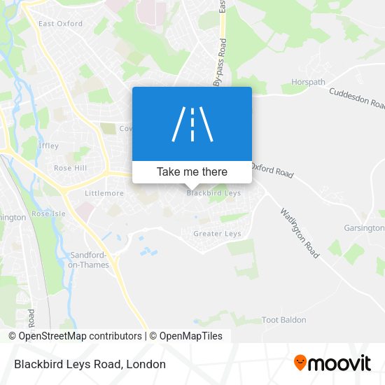 Blackbird Leys Road map