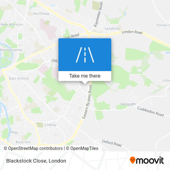 Blackstock Close map