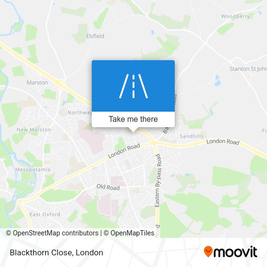 Blackthorn Close map