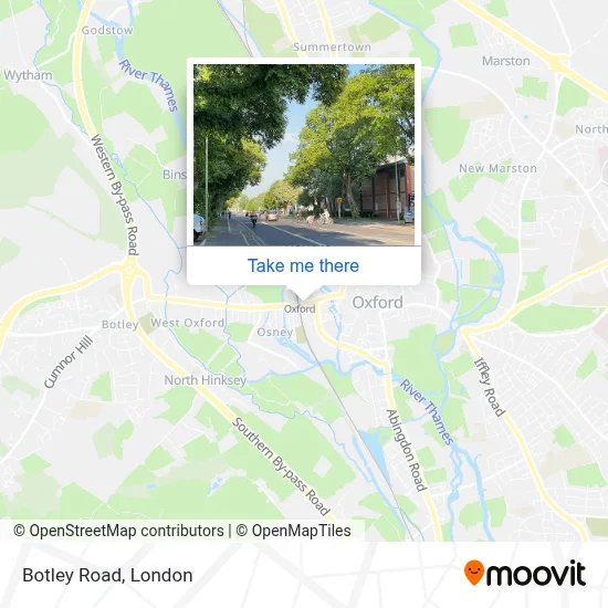 How to get to Botley Road, Oxford by bus or train?