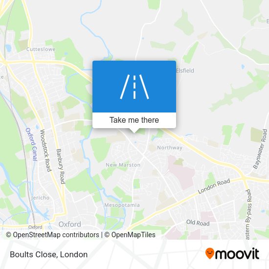 Boults Close map
