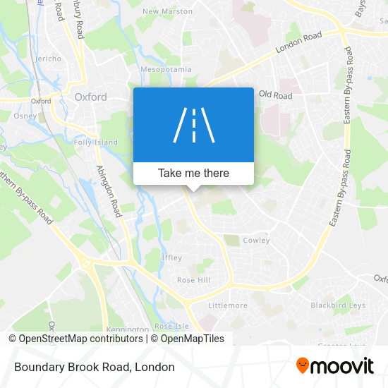 Boundary Brook Road map