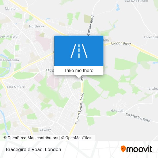 Bracegirdle Road map