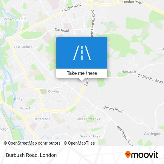 Burbush Road map
