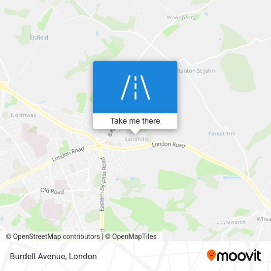 Burdell Avenue map