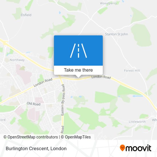 Burlington Crescent map