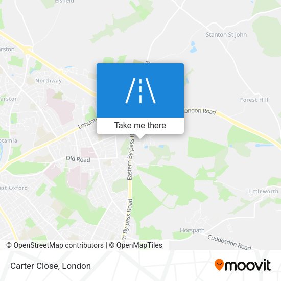 Carter Close map