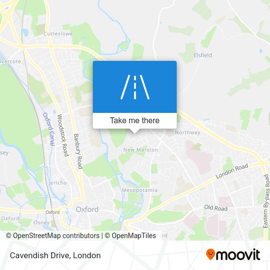 Cavendish Drive map