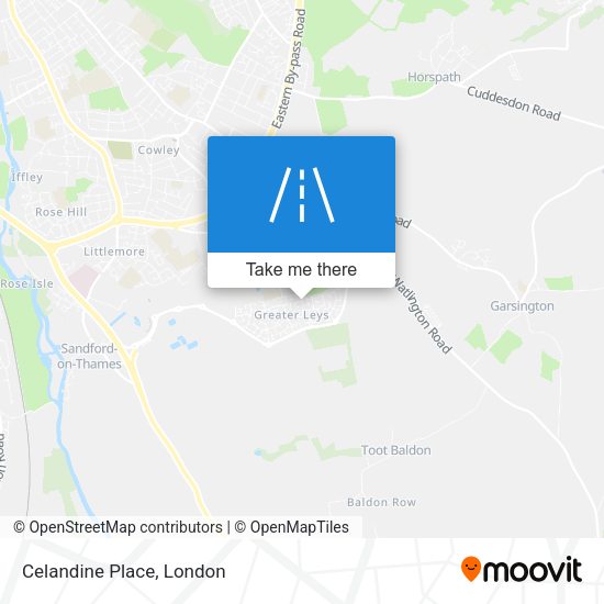 Celandine Place map