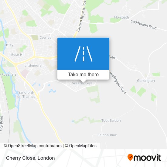 Cherry Close map