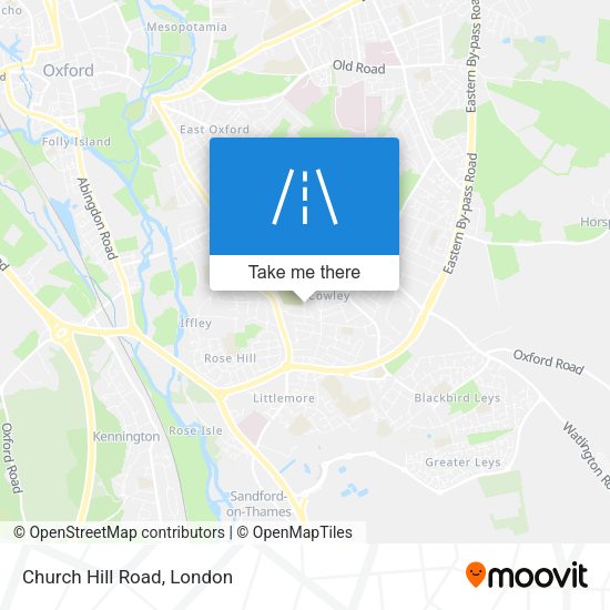 Church Hill Road map
