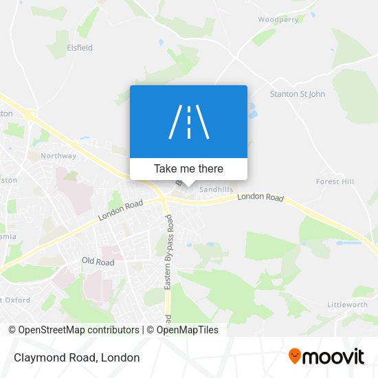 Claymond Road map