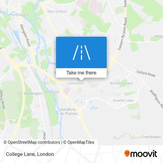 College Lane map