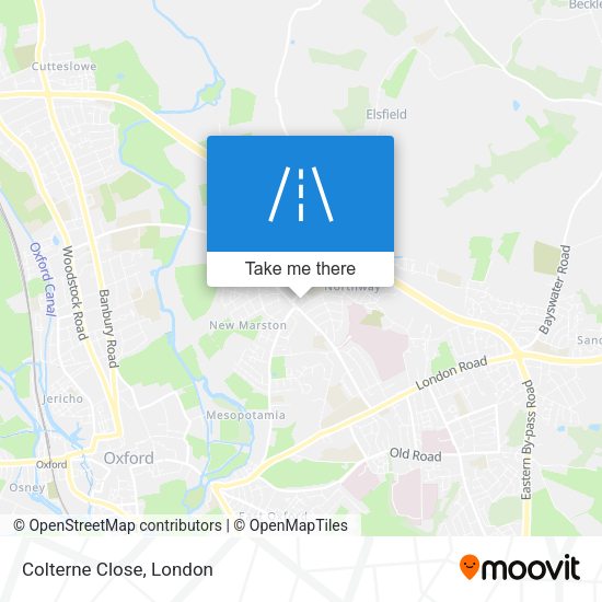 Colterne Close map