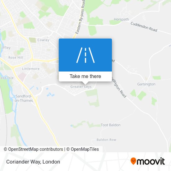Coriander Way map
