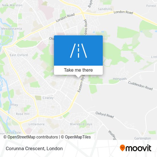Corunna Crescent map