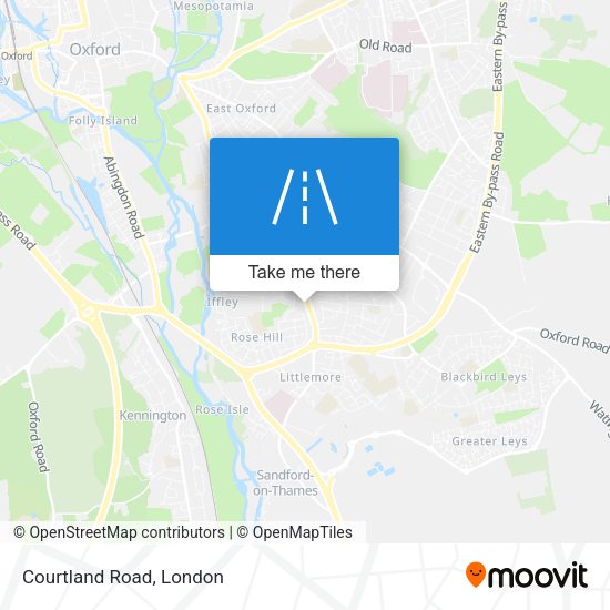 Courtland Road map