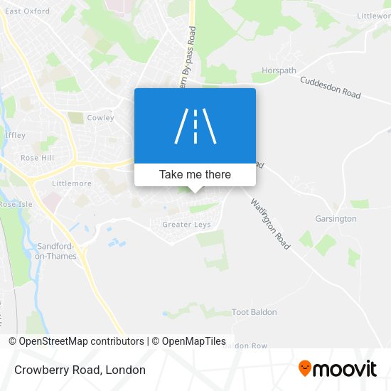 Crowberry Road map