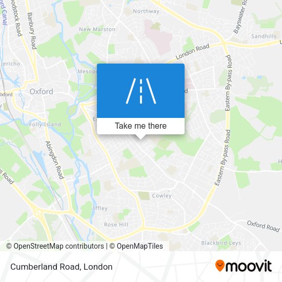 Cumberland Road map