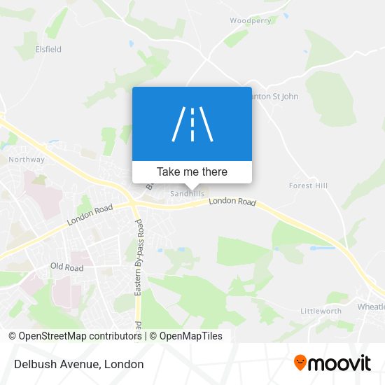Delbush Avenue map