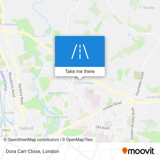 Dora Carr Close map