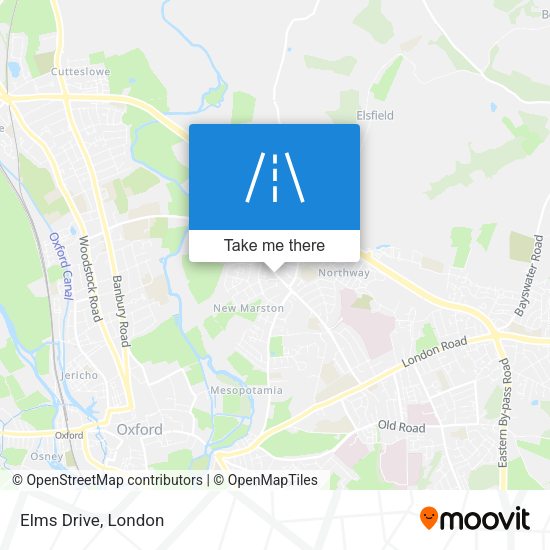 Elms Drive map