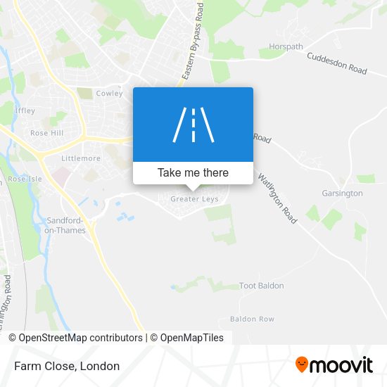 Farm Close map
