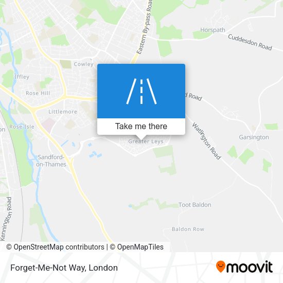 Forget-Me-Not Way map