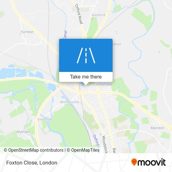 Foxton Close map