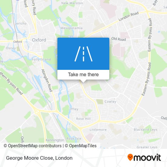 George Moore Close map
