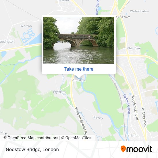 Godstow Bridge map