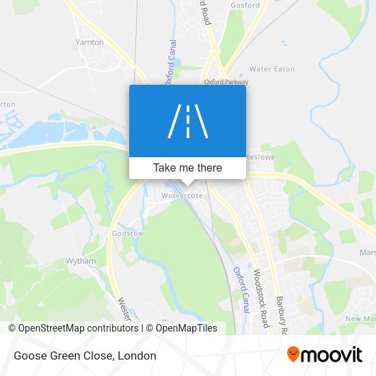Goose Green Close map