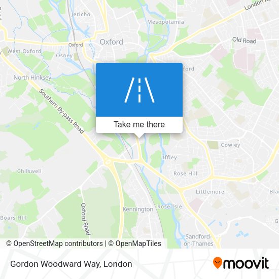 Gordon Woodward Way map