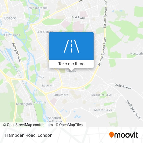 Hampden Road map