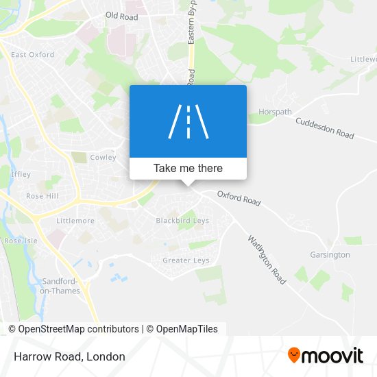 Harrow Road map