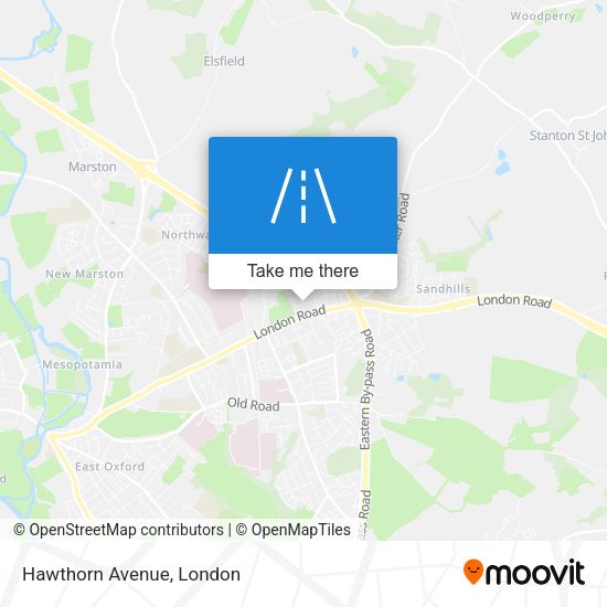Hawthorn Avenue map