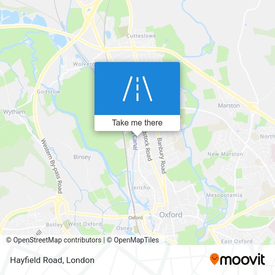 Hayfield Road map